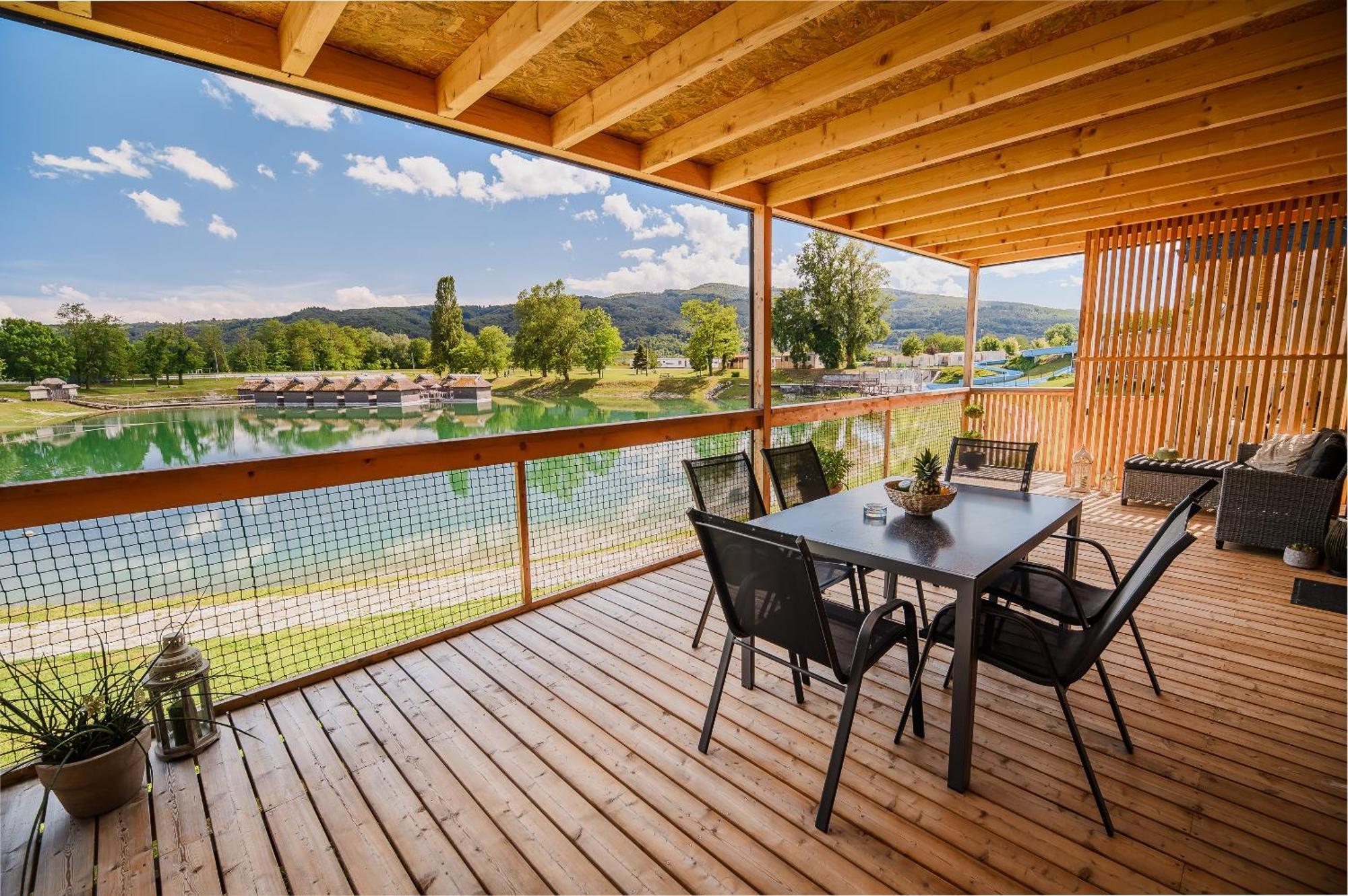 Deluxe Lake View Mobile Homes With Thermal Riviera Tickets Чатеж-об-Саві Екстер'єр фото